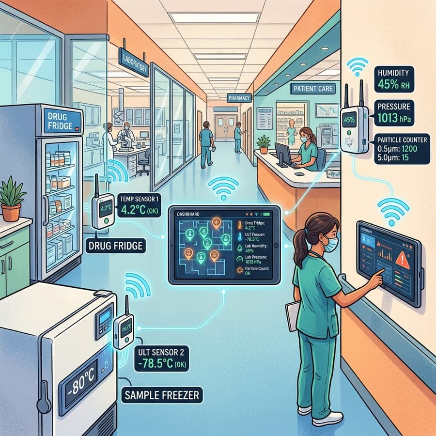 Hospital IoT monitoring